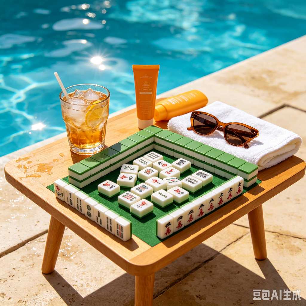 wood mahjong tiles