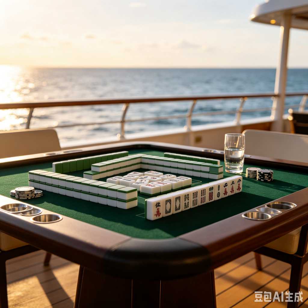 flat print mahjong set